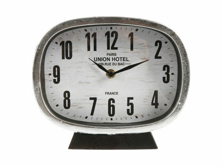 Chic Home Pöytäkello Tiroli, hopea 22x18 cm - Huonekalukauppa.net