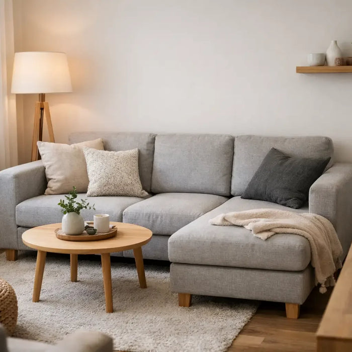 Mahtuuko kulmasohva pieneen olohuoneeseen?