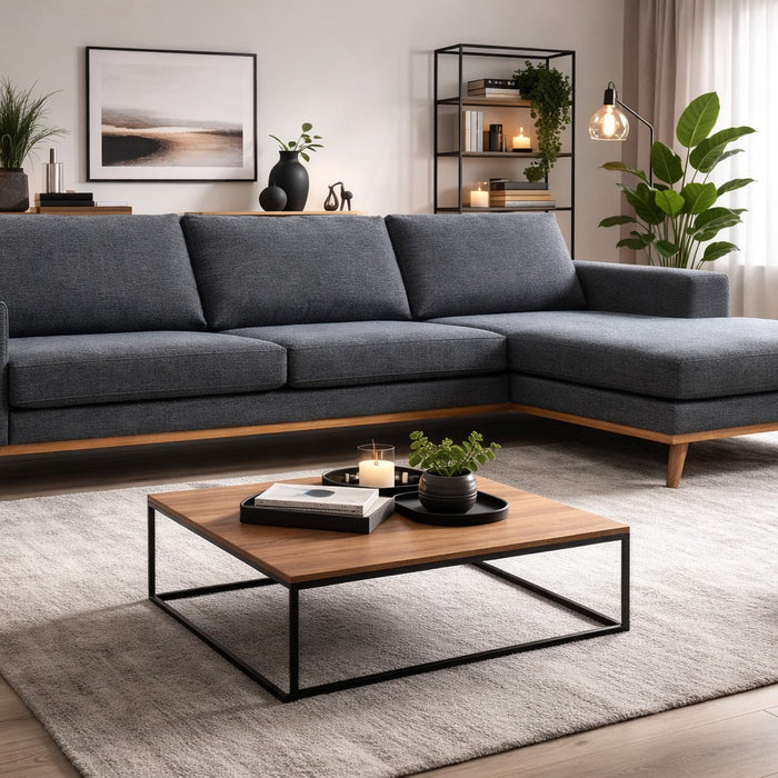 Kodikas olohuoneen sisustus