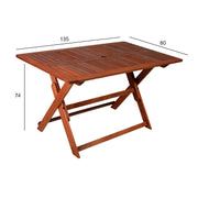 Table MODENA 135x80xH74cm, meranti - kuva 2