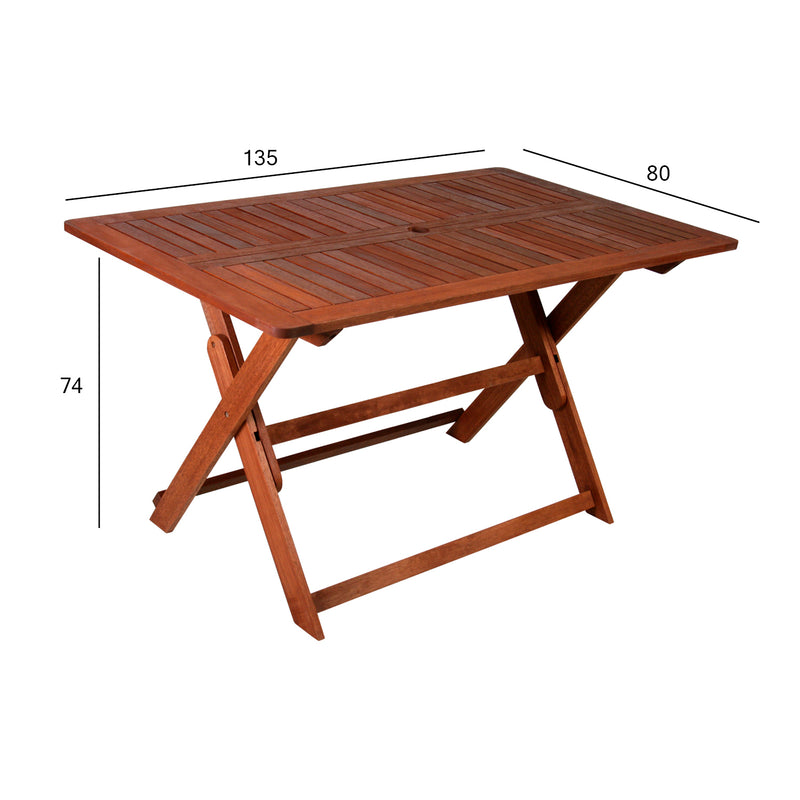 Table MODENA 135x80xH74cm, meranti - kuva 2