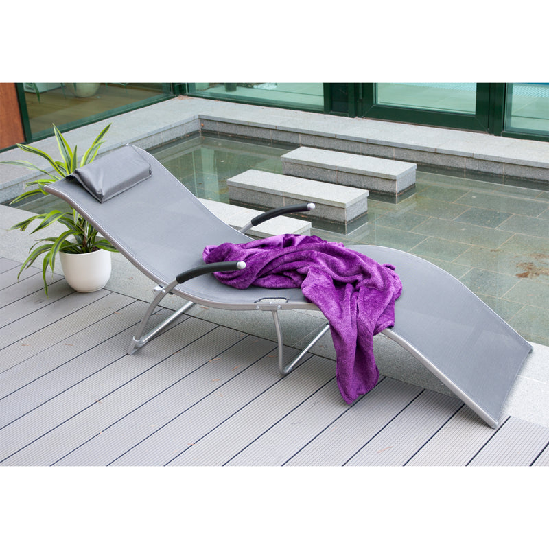 Deck chair BATYA grey - kuva 3