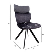 Chair EDDY dark grey - kuva 2
