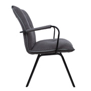Chair EDDY with armrests, grey - kuva 4