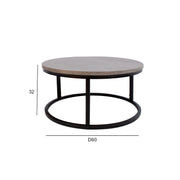 Coffee table BRITE D60xH32cm, grey - kuva 2