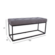 Bench BRIGITE grey - kuva 2
