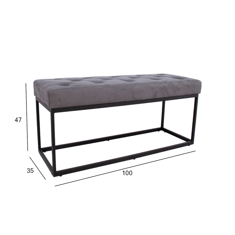Bench BRIGITE grey - kuva 2