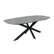 Dining table 200x100xH76cm, grey - 10579