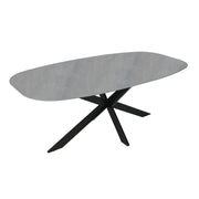 Dining table 200x100xH76cm, grey - kuva 2