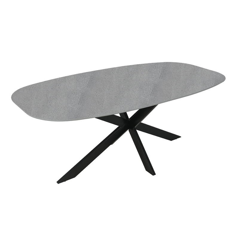 Dining table 200x100xH76cm, grey - kuva 2
