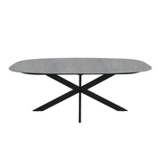 Dining table 200x100xH76cm, grey - kuva 3