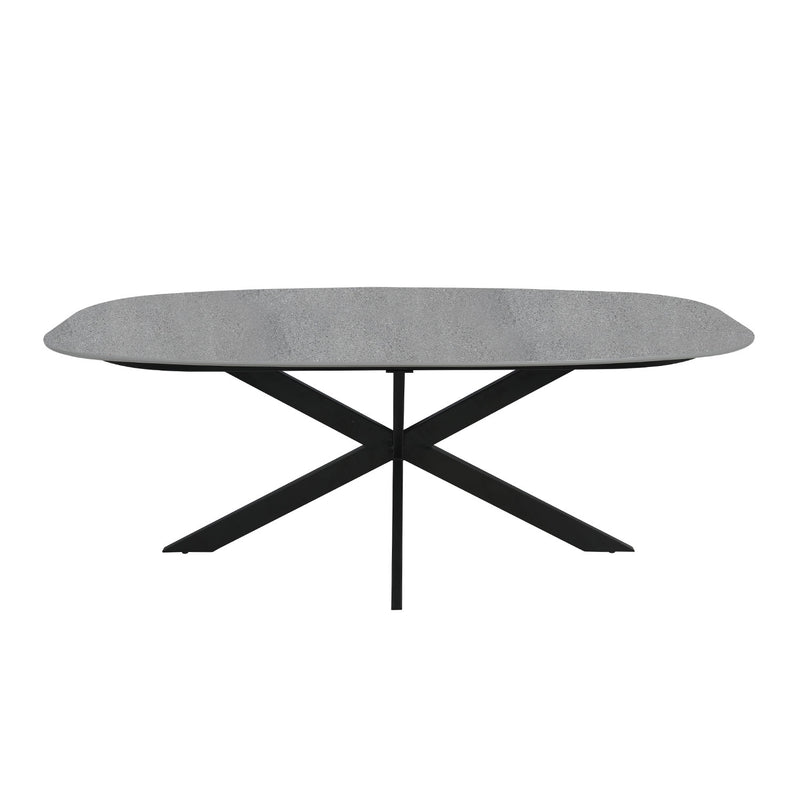 Dining table 200x100xH76cm, grey - kuva 3