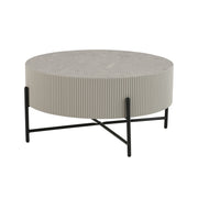 Coffee table ASHER D80xH40cm, grey - 10600