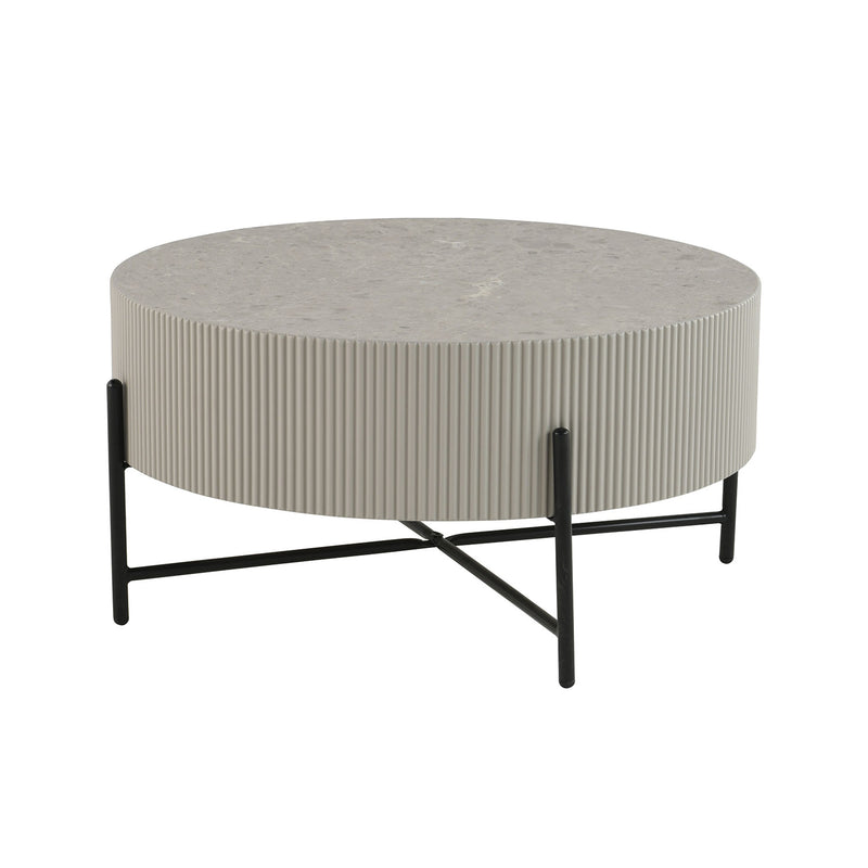 Coffee table ASHER D80xH40cm, grey - 10600
