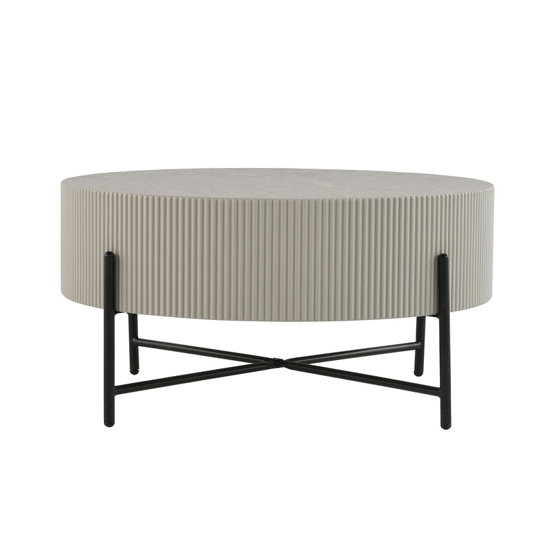 Coffee table ASHER D80xH40cm, grey - kuva 3