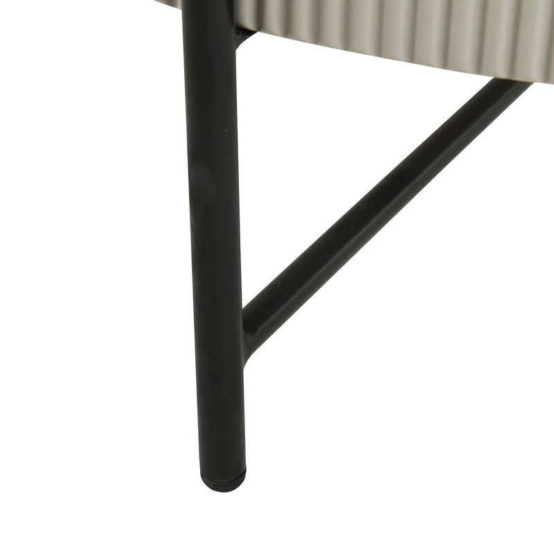 Coffee table ASHER D80xH40cm, grey - kuva 6