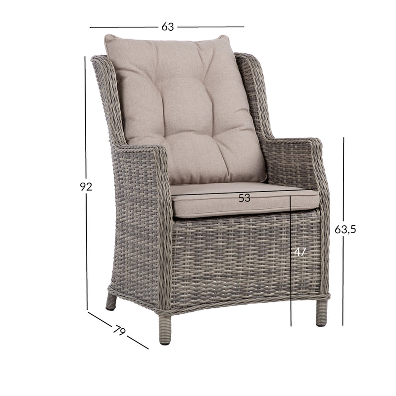 Chair TRENTO light grey - kuva 2