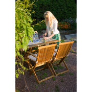 Chair FINLAY 54x57xH86cm with armrests, acacia - kuva 3