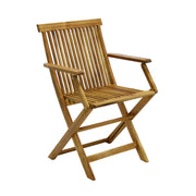 Chair FINLAY 54x57xH86cm with armrests, acacia - 13182