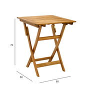 Table FINLAY 60x60xH72cm, acacia - kuva 2