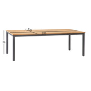 Table MONTANA 220x100xH74cm, teak - kuva 2