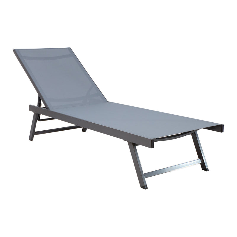 Deck chair ARIO grey - 13306