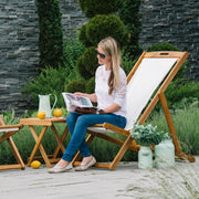 Deck chair FINLAY white - kuva 7