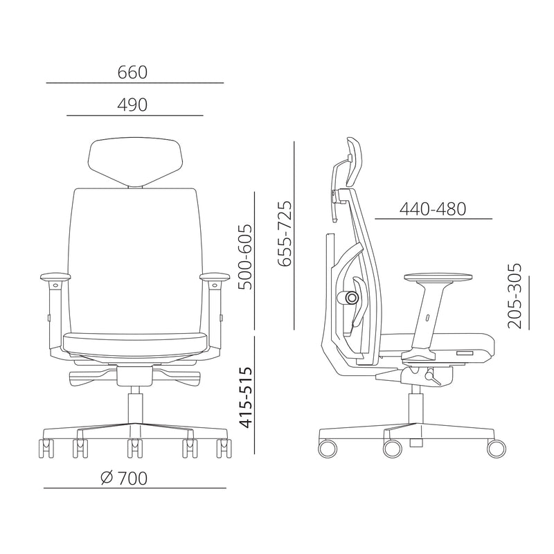 Task chair TUNE - kuva 5