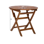 Table FABIOLA D80xH72cm, acacia - kuva 2