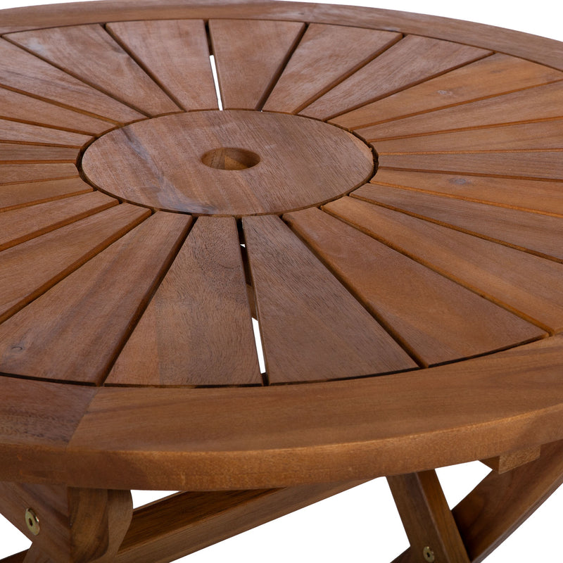 Table FABIOLA D80xH72cm, acacia - kuva 8