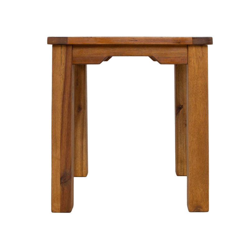Bench-side table FORTUNA 40x40x45cm, acacia - kuva 3