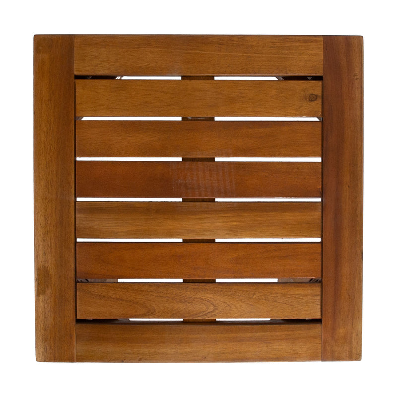 Bench-side table FORTUNA 40x40x45cm, acacia - kuva 4