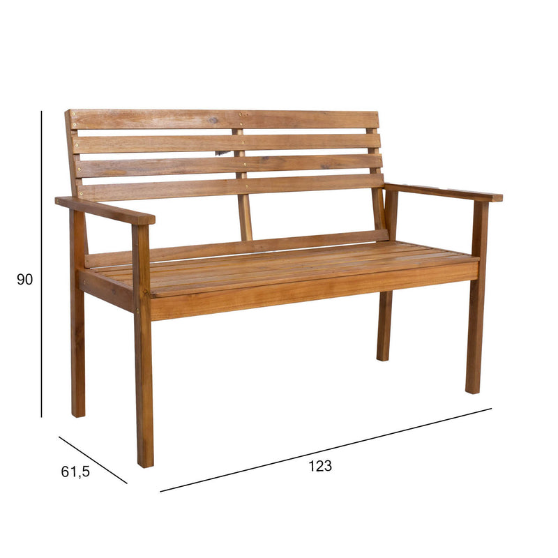 Bench FORTUNA 123x61,5xH90cm, acacia - kuva 2