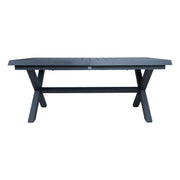 Table COLUMBUS 183/243x100xH76cm, dark grey - kuva 3