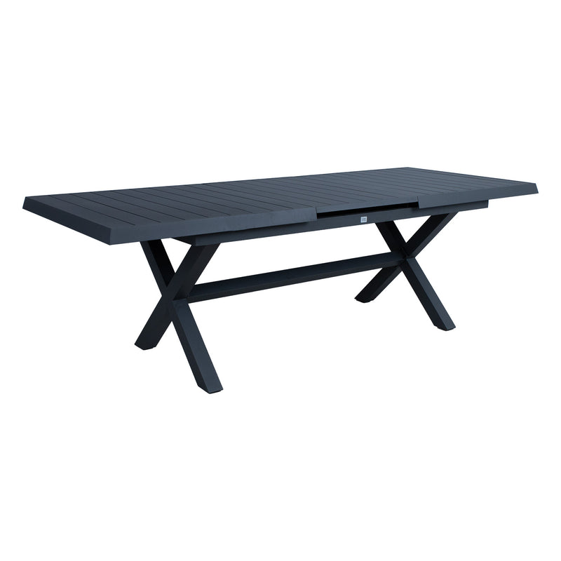 Table COLUMBUS 183/243x100xH76cm, dark grey - kuva 4