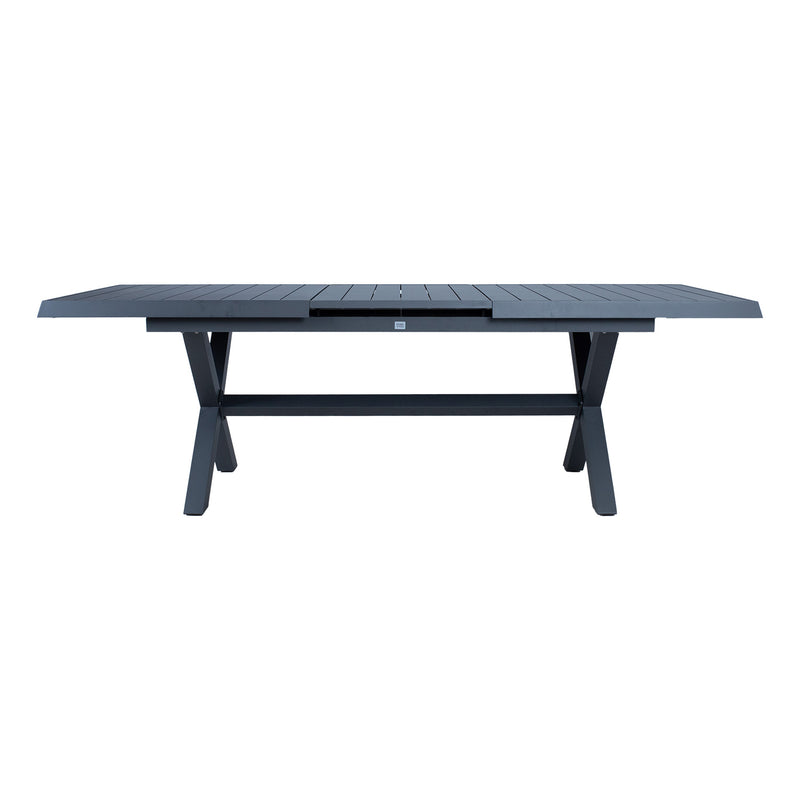 Table COLUMBUS 183/243x100xH76cm, dark grey - kuva 5