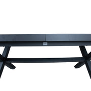Table COLUMBUS 183/243x100xH76cm, dark grey - kuva 6