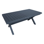 Table COLUMBUS 183/243x100xH76cm, dark grey - kuva 7