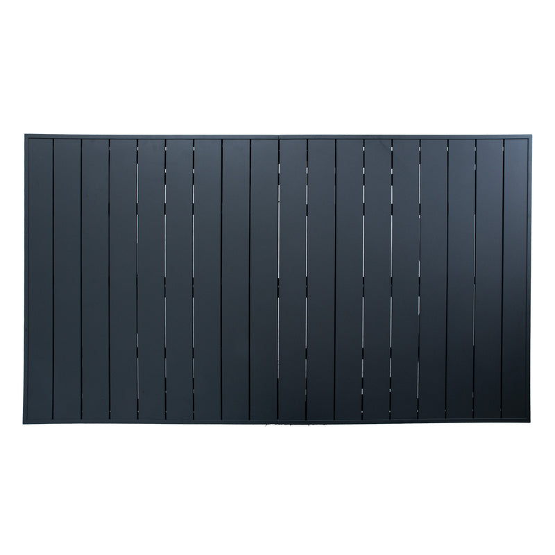 Table COLUMBUS 183/243x100xH76cm, dark grey - kuva 8