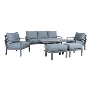 Garden furniture set RIO 6-parts, greyish beige - 13595