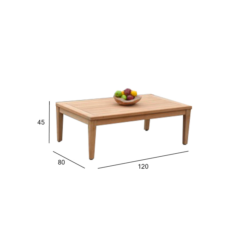 Coffee table MALDIVE 120x80xH45cm, teak - kuva 2