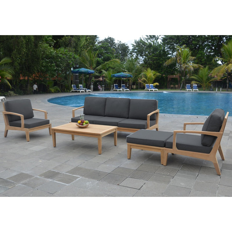 Coffee table MALDIVE 120x80xH45cm, teak - kuva 6