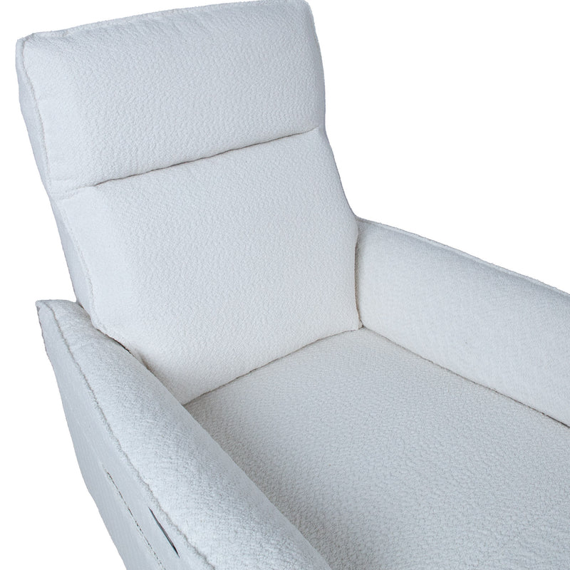Recliner armchair GERRY with manual mechanism, white - kuva 7