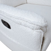Recliner armchair GERRY with manual mechanism, white - kuva 9