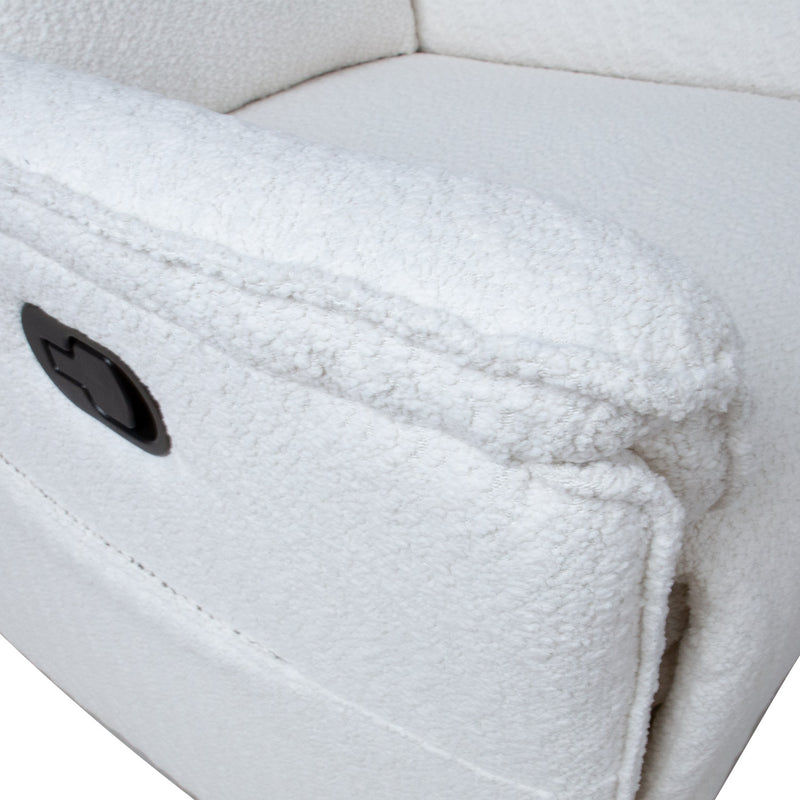 Recliner armchair GERRY with manual mechanism, white - kuva 9
