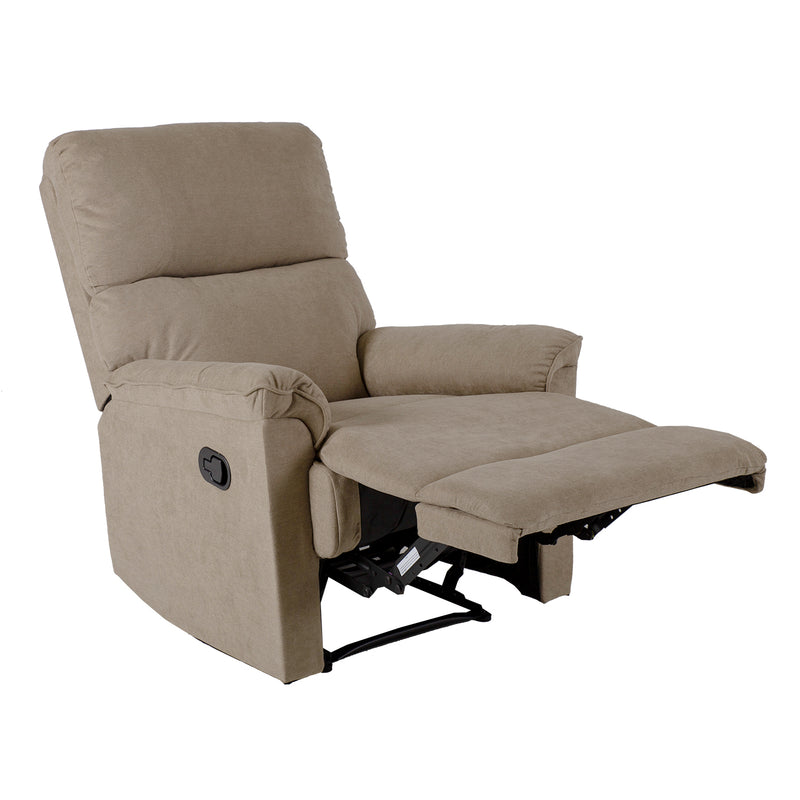Recliner armchair GUSTAV with manual mechanism, dark beige - kuva 3