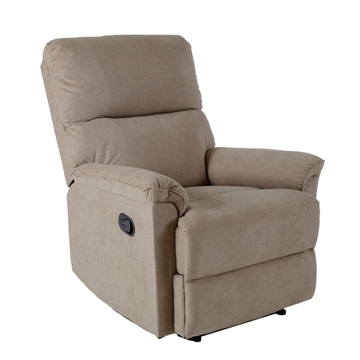 Recliner armchair GUSTAV with manual mechanism, dark beige - 13782