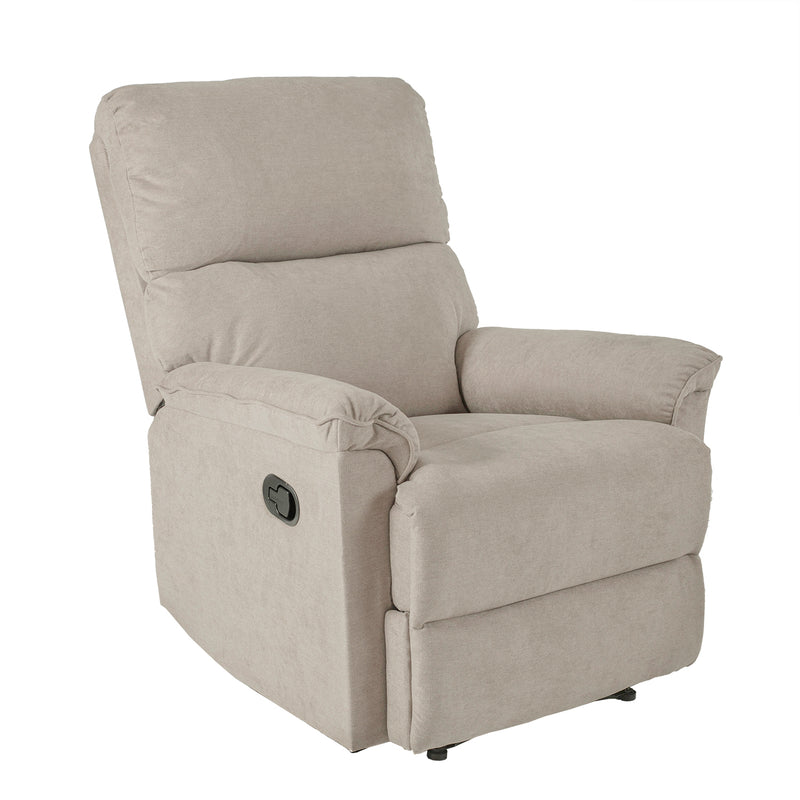 Recliner armchair GUSTAV with manual mechanism, taupe - 13783