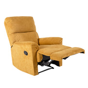 Recliner armchair GUSTAV with manual mechanism, yellow - kuva 3