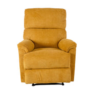 Recliner armchair GUSTAV with manual mechanism, yellow - kuva 4
